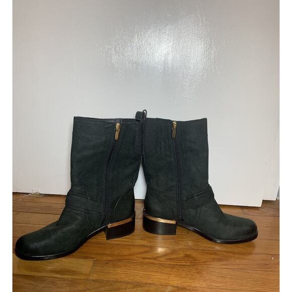 Vince Camuto Mid Boots Black 9 1/2 Old Money Parisian Princess - Picture 4 of 9